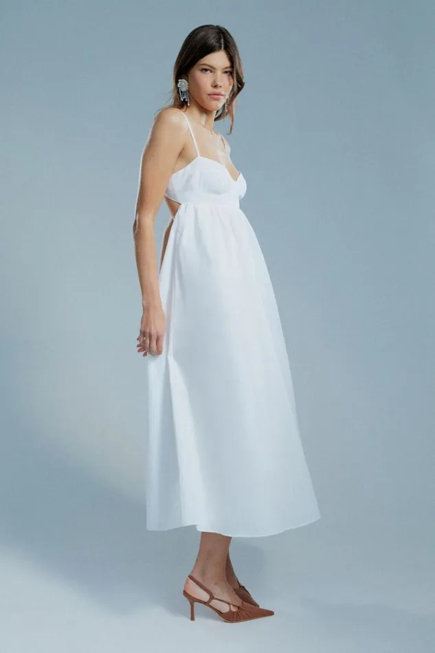 Women Day To Night Dresses Bardot Lenora Midi Dress In Orchid White Orchid White Women Day To Night Dresses Bardot Lenora Midi Dress In Orchid White Orchid White