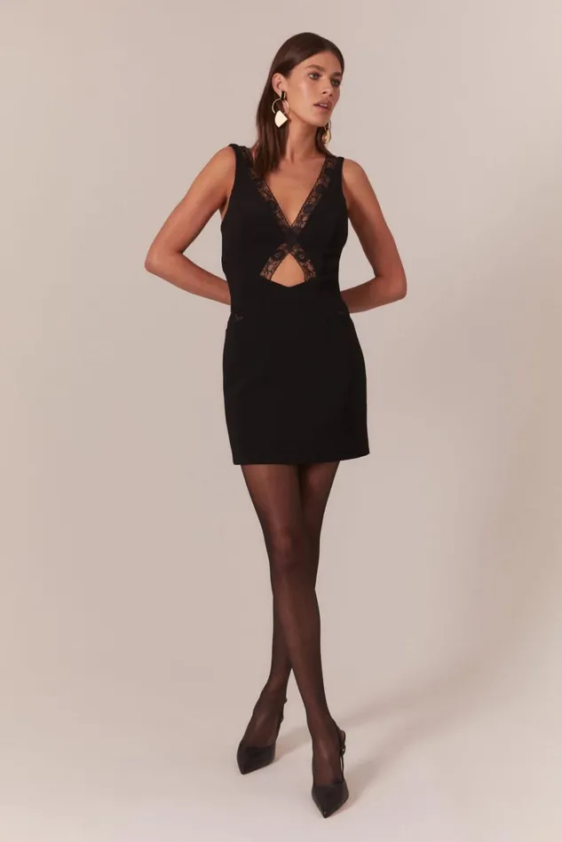 Women Day To Night Dresses Bardot Marzanna Lace Mini Dress In Black Black Women Day To Night Dresses Bardot Marzanna Lace Mini Dress In Black Black