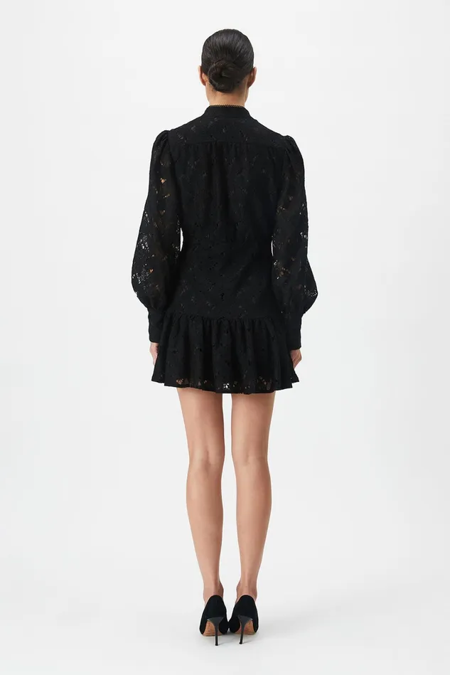 Women Day To Night Dresses Bardot Remy Mini Lace Dress In Black Black Women Day To Night Dresses Bardot Remy Mini Lace Dress In Black Black