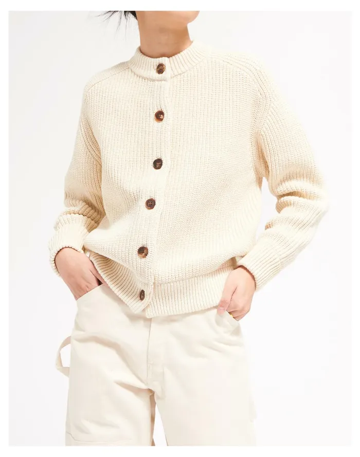 Women DEMY BY DEMYLEE Taylor Cardigan Cream Madewell Sweaters