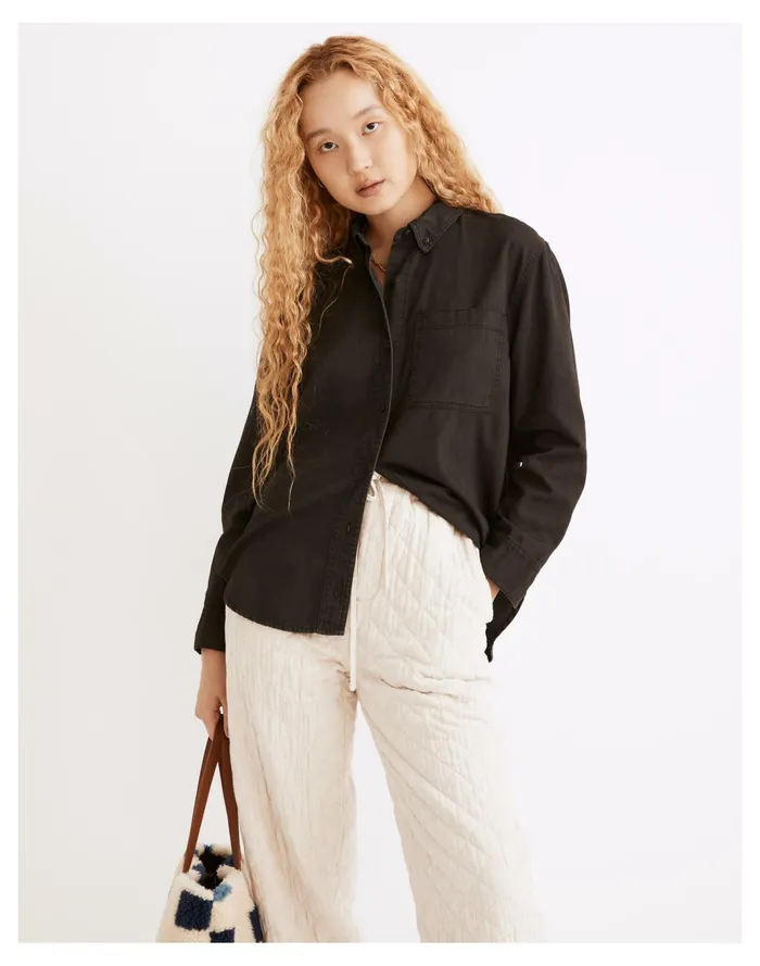 Women Denim Oversized Ex Boyfriend Shirt In Lunar Wash Lunar Wash Madewell Tops and Shirts Women Denim Oversized Ex Boyfriend Shirt In Lunar Wash Lunar Wash Madewell Tops and Shirts