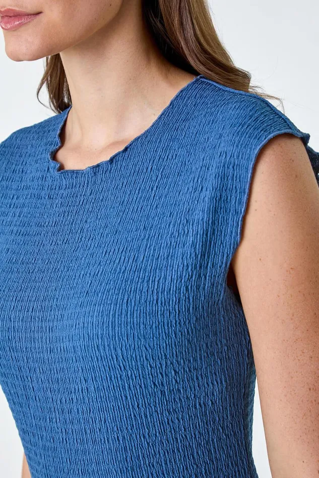 Women Denim Textured Stretch Bodycon Dress Roman Dresses