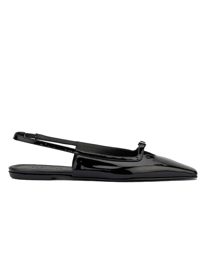 Women DOF Studios 8211 Paulina Flats In Black Patent The UNDONE Flats
