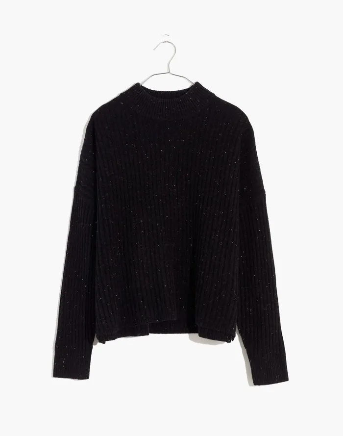 Women Donegal Resourced Cashmere Ribbed Mockneck Pullover Sweater Donegal Raven Madewell Sweaters Women Donegal Resourced Cashmere Ribbed Mockneck Pullover Sweater Donegal Raven Madewell Sweaters