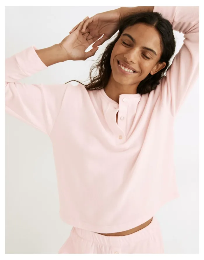 Women Donni Henley Sweater Pixie Madewell Sweatshirts and Sweatpants