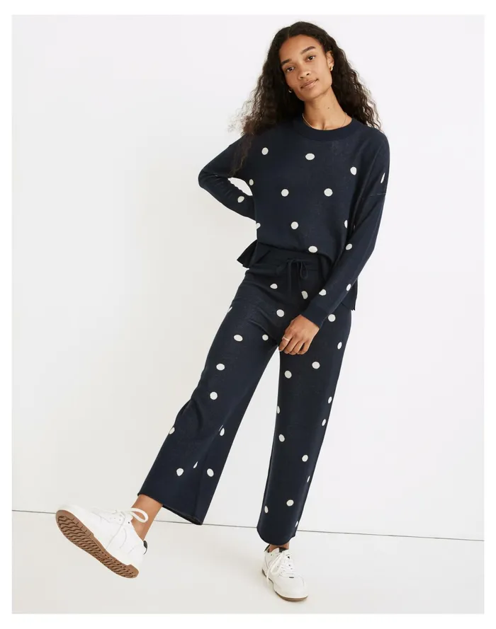 Women Dot Sweater Pants Juniper Berry Madewell Sweaters