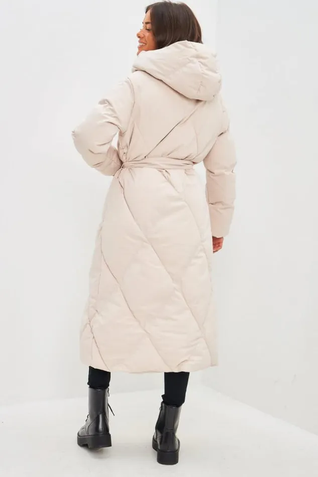 Women Doudoune Beige Matelasse Capuche Beige Brentiny Paris Parkas And Down Jackets Women Doudoune Beige Matelasse Capuche Beige Brentiny Paris Parkas And Down Jackets