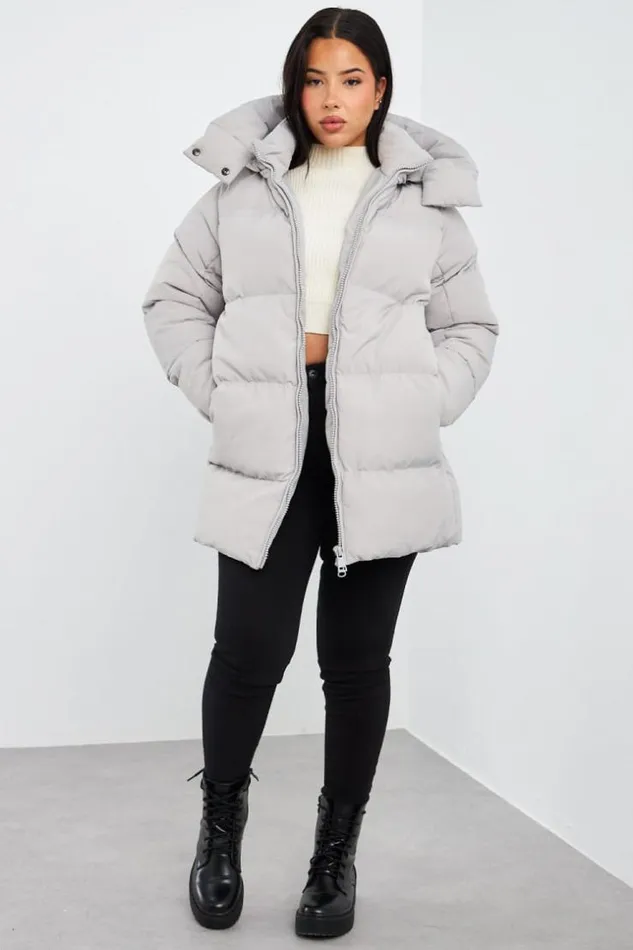 Women Doudoune Grise Matelasse MiLongue Grey Brentiny Paris Parkas And Down Jackets Women Doudoune Grise Matelasse MiLongue Grey Brentiny Paris Parkas And Down Jackets