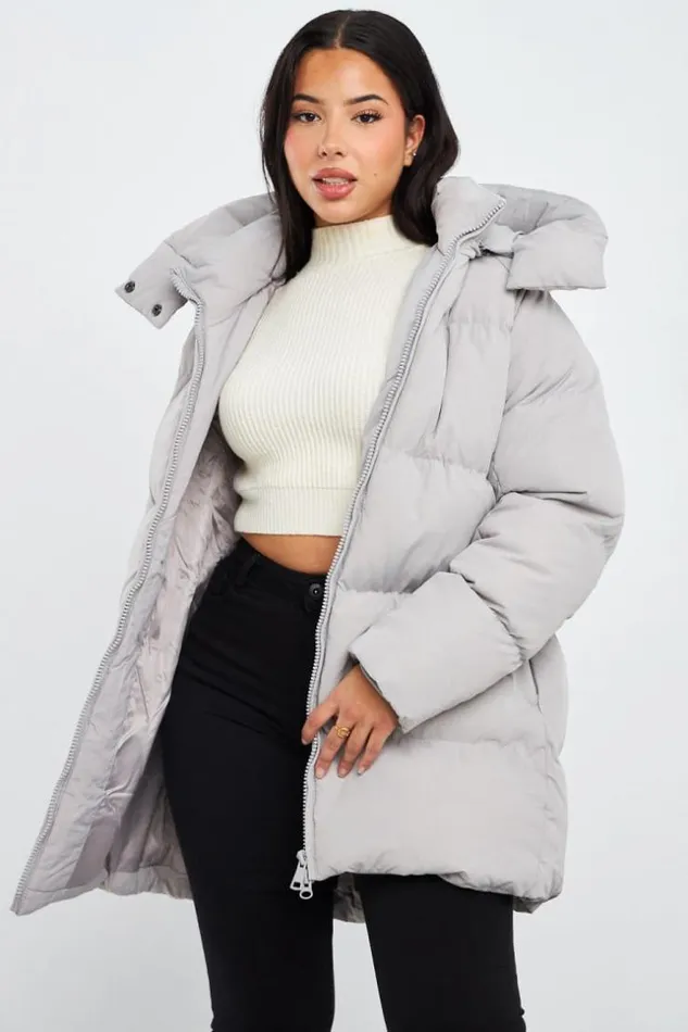 Women Doudoune Grise Matelasse MiLongue Grey Brentiny Paris Parkas And Down Jackets Women Doudoune Grise Matelasse MiLongue Grey Brentiny Paris Parkas And Down Jackets