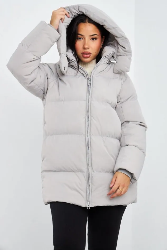 Women Doudoune Grise Matelasse MiLongue Grey Brentiny Paris Parkas And Down Jackets Women Doudoune Grise Matelasse MiLongue Grey Brentiny Paris Parkas And Down Jackets