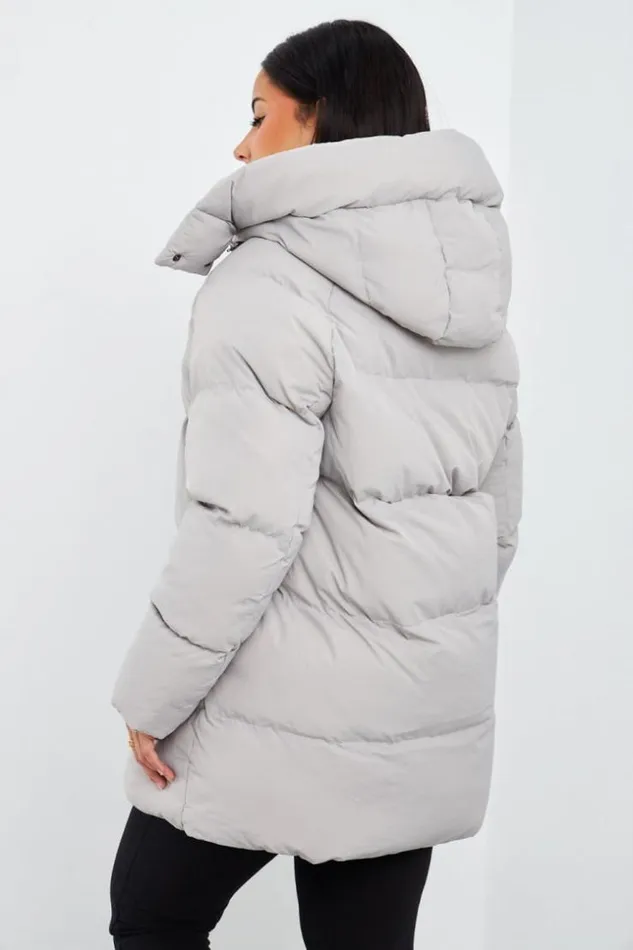 Women Doudoune Grise Matelasse MiLongue Grey Brentiny Paris Parkas And Down Jackets Women Doudoune Grise Matelasse MiLongue Grey Brentiny Paris Parkas And Down Jackets