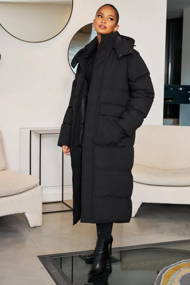 Women Doudoune Matelasse Longue Noir Capuche Black Brentiny Paris Parkas And Down Jackets Women Doudoune Matelasse Longue Noir Capuche Black Brentiny Paris Parkas And Down Jackets