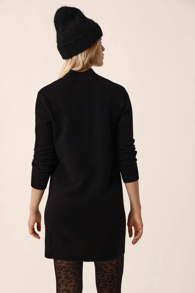 Women Dress Arpege Noir Robe Laine Mrinos Noir Des Petits Hauts Dresses and Skirts