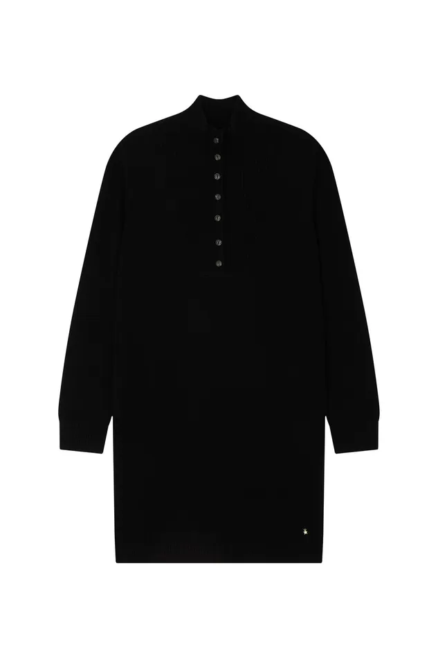 Women Dress Arpege Noir Robe Laine Mrinos Noir Des Petits Hauts Dresses and Skirts