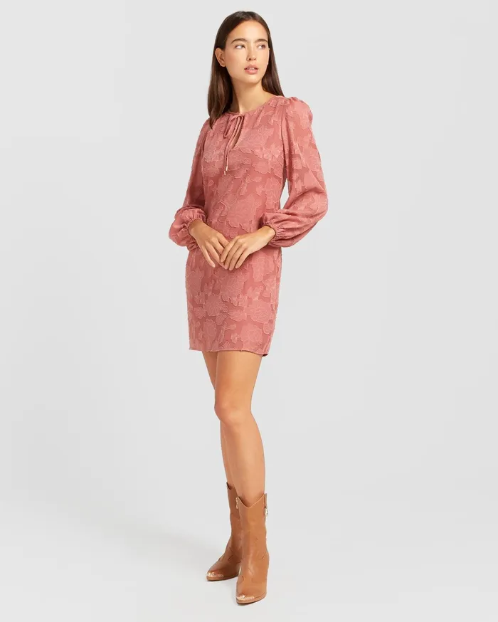 Women Dresses Belle and Bloom Kiss The Stars Dress 8211 Dusty Rose