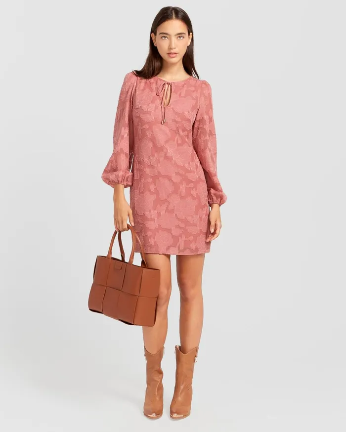 Women Dresses Belle and Bloom Kiss The Stars Dress 8211 Dusty Rose