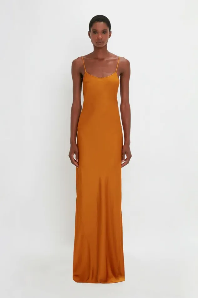 Women Dresses Victoria Beckham FloorLength Cami Dress In Ginger