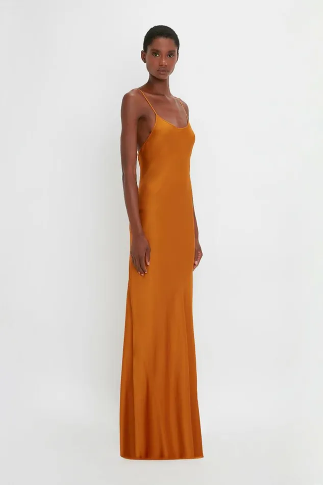Women Dresses Victoria Beckham FloorLength Cami Dress In Ginger