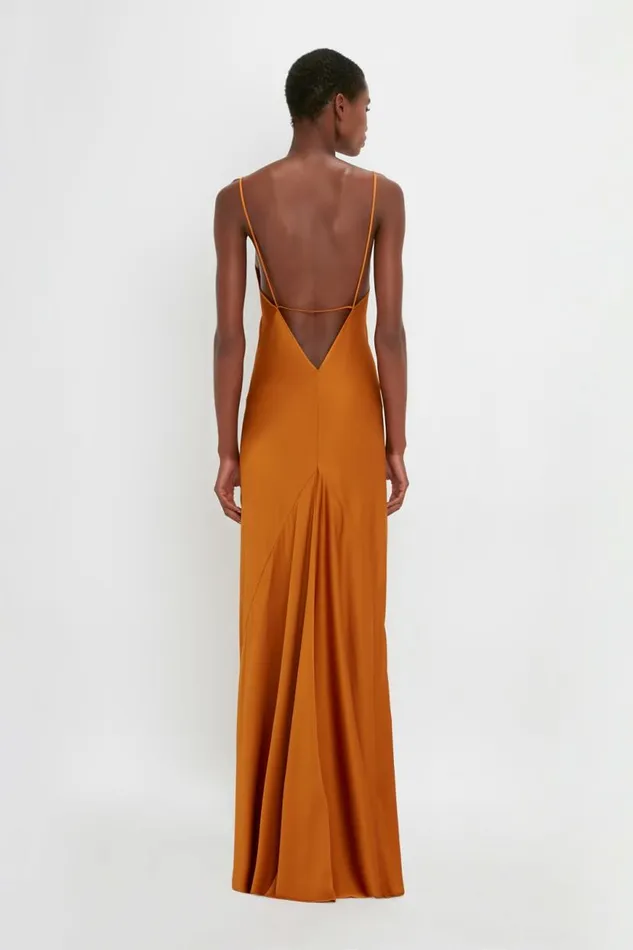 Women Dresses Victoria Beckham FloorLength Cami Dress In Ginger