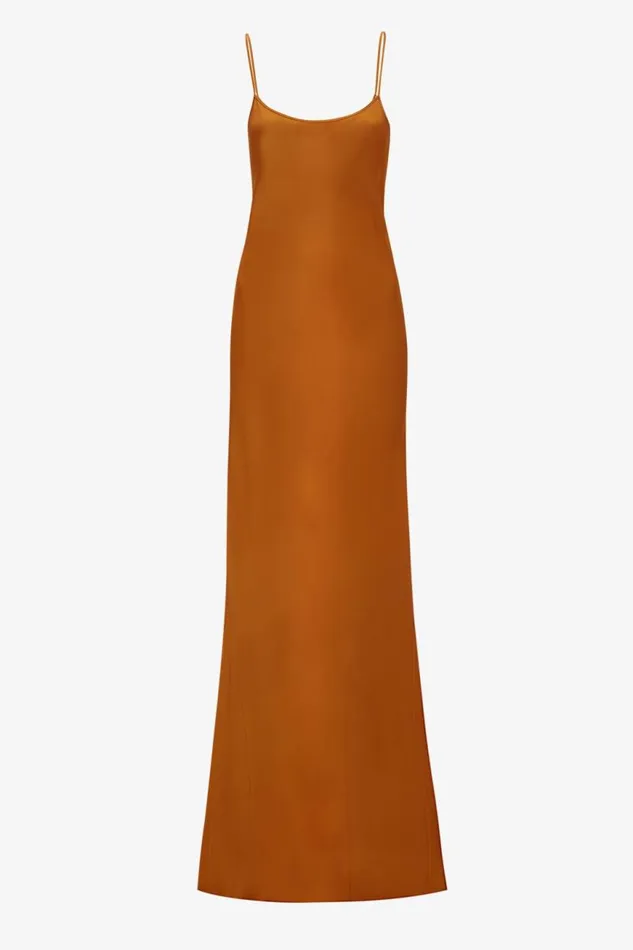 Women Dresses Victoria Beckham FloorLength Cami Dress In Ginger