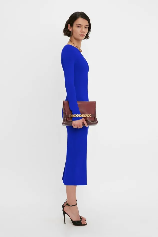 Women Dresses Victoria Beckham VB Body One Shoulder Midi Dress In Cobalt