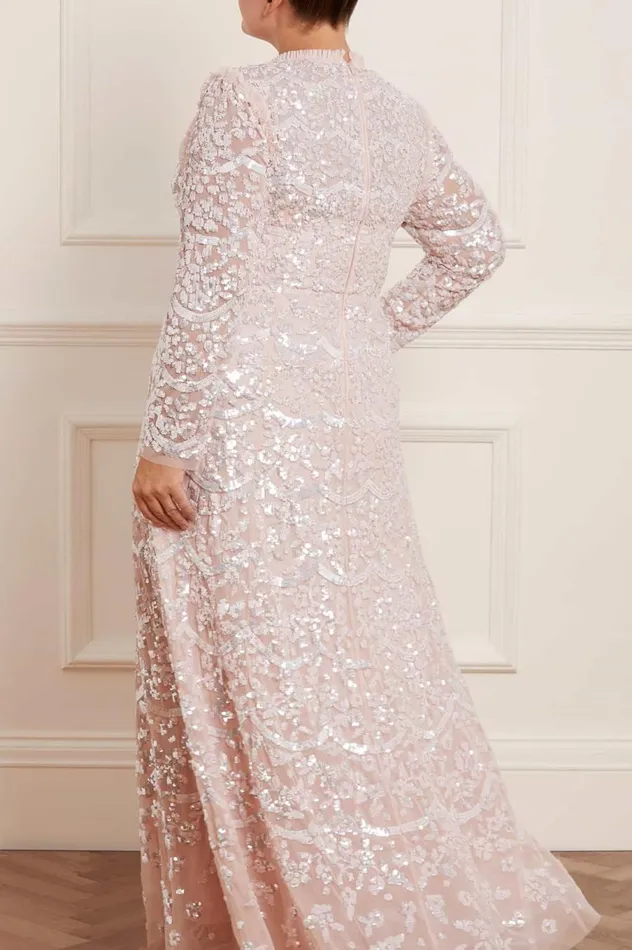 Women Embellished Dresses Needle and Thread Alicia Scallop Gown Pink