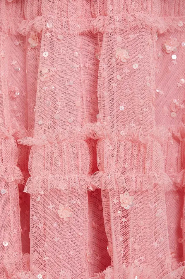 Women Embellished Dresses Needle and Thread Violet Shimmer Ankle Gown Pink Women Embellished Dresses Needle and Thread Violet Shimmer Ankle Gown Pink