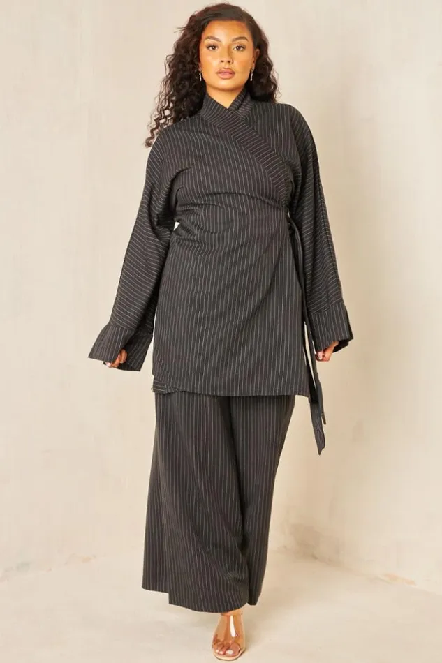Women Ensemble 2 Pices Blazer Pantalon Noir Black Brentiny Paris Pants