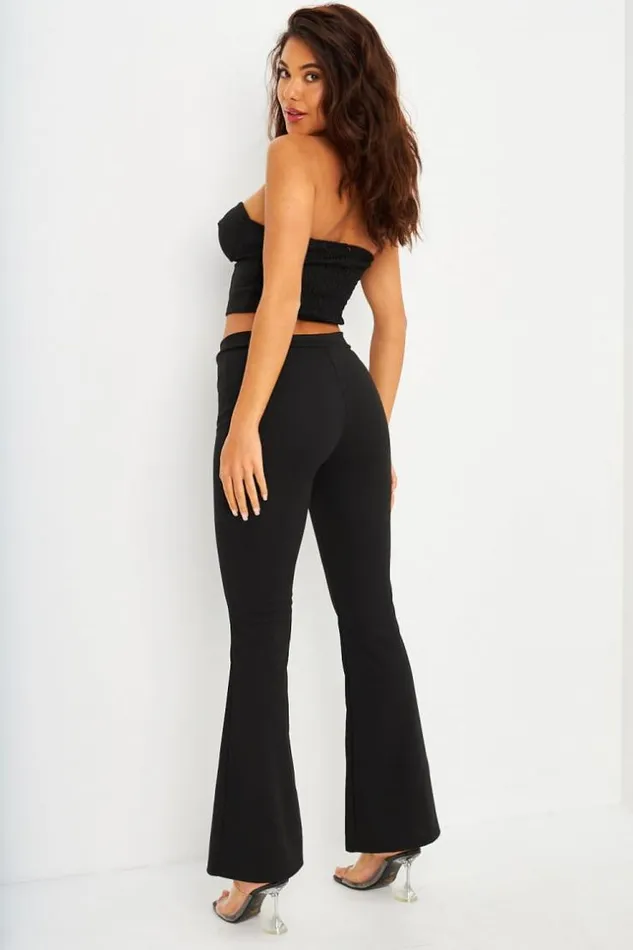 Women Ensemble 2 Pices Crop Top Pantalon vas Noir Black Brentiny Paris Lace Tops Women Ensemble 2 Pices Crop Top Pantalon vas Noir Black Brentiny Paris Lace Tops