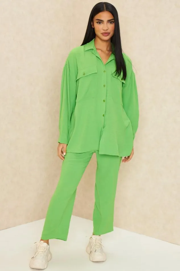 Women Ensemble Bleu Chemise Pantalon Vertclair Brentiny Paris Shirts and Blouses Women Ensemble Bleu Chemise Pantalon Vertclair Brentiny Paris Shirts and Blouses