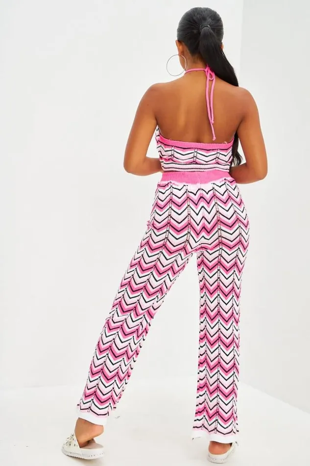 Women Ensemble Top Pantalon En Crochet Motifs Chevrons Orange Et Rose Pink Brentiny Paris Top And Tank Tops Women Ensemble Top Pantalon En Crochet Motifs Chevrons Orange Et Rose Pink Brentiny Paris Top And Tank Tops