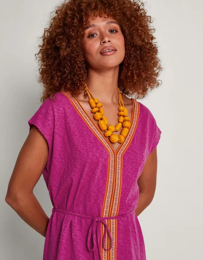 Women Estela Jersey Kaftan Pink Monsoon Beachwear and Swimwear