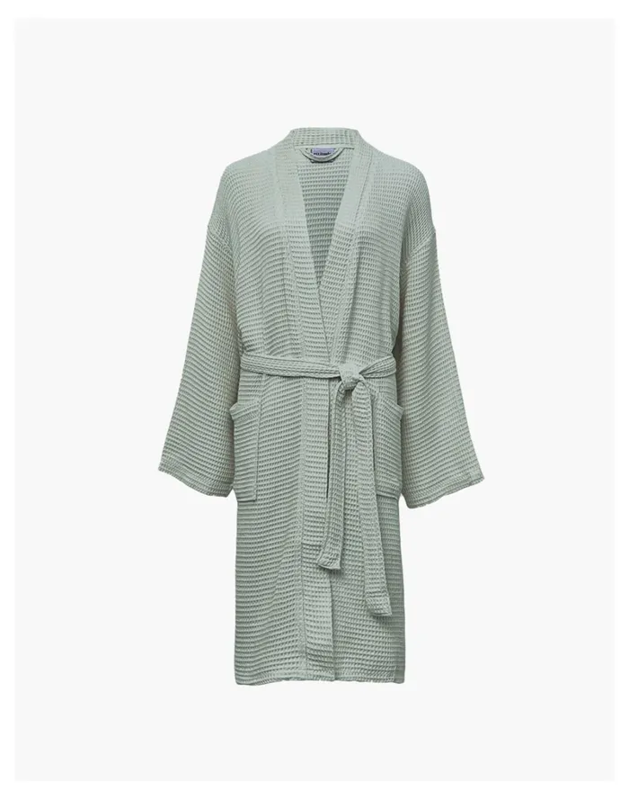Women Ettitude CleanBamboo Waffle Robe Light Green Madewell Pajamas