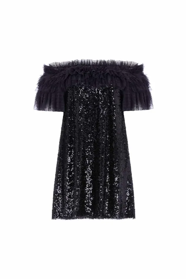 Women Evening Dresses Needle and Thread Stephanie Micro Mini Dress Black