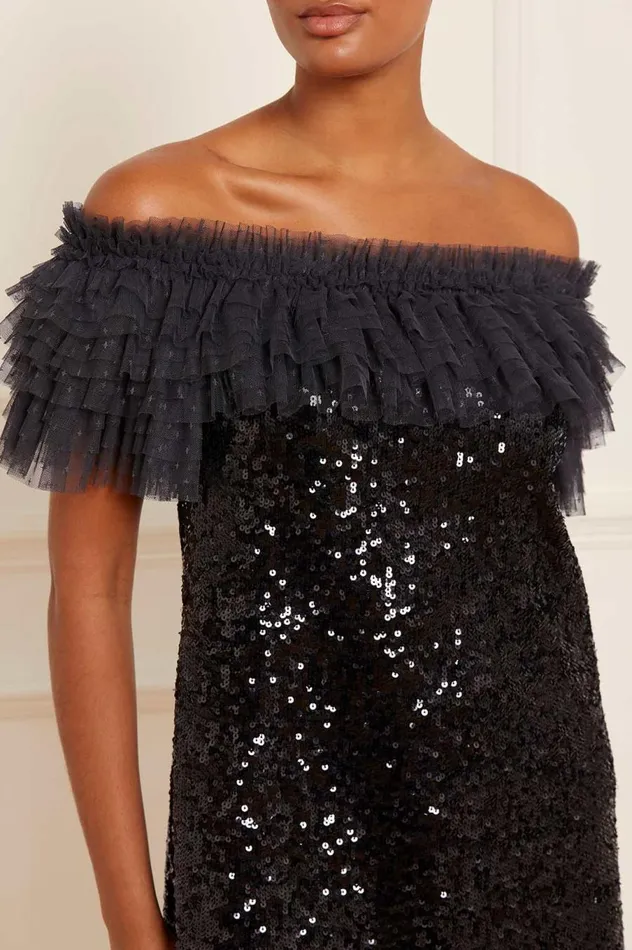 Women Evening Dresses Needle and Thread Stephanie Micro Mini Dress Black