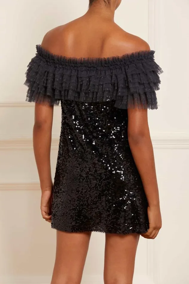 Women Evening Dresses Needle and Thread Stephanie Micro Mini Dress Black