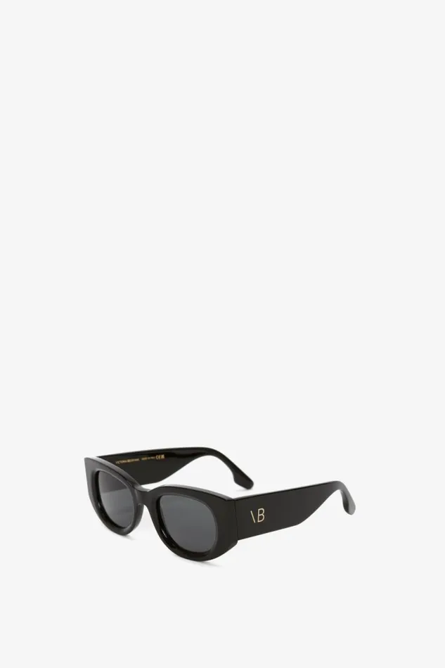 Women Eyewear Victoria Beckham Monogram Detail Sunglasses In Black
