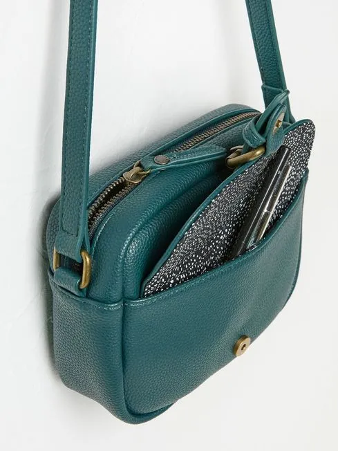 Women Fatface Bags and Wallets Vallie Green Crossbody Bag