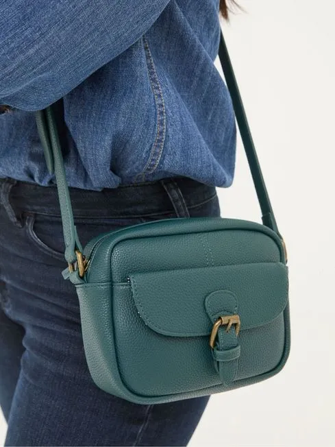 Women Fatface Bags and Wallets Vallie Green Crossbody Bag