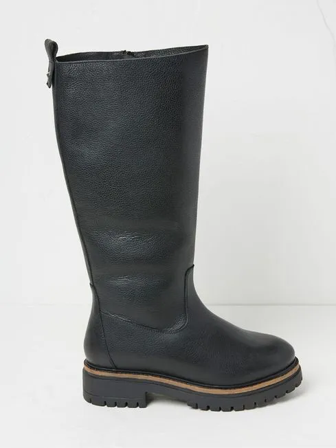 Women Fatface Boots Emmy Black Riding Boots