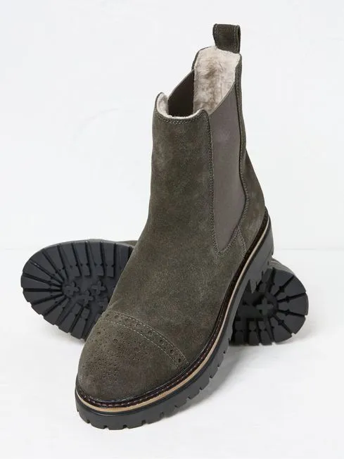Women Fatface Boots Essie Grey Chelsea Boots