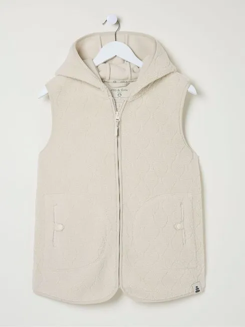 Women Fatface Coats and Jackets Estelle Natural Fleece Gilet Women Fatface Coats and Jackets Estelle Natural Fleece Gilet