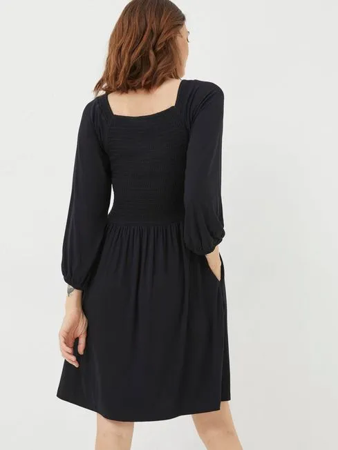 Women Fatface Dresses Black Adeline Jersey Dress Women Fatface Dresses Black Adeline Jersey Dress