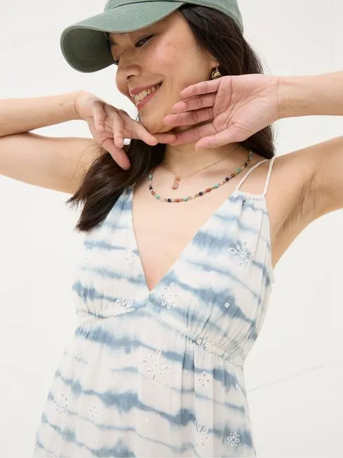 Women Fatface Dresses Blue Tie Dye Tammy Beach Maxi Dress Women Fatface Dresses Blue Tie Dye Tammy Beach Maxi Dress