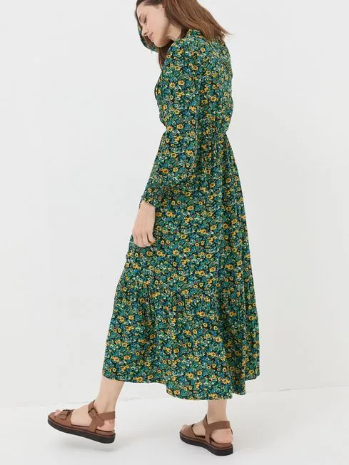 Women Fatface Dresses Green Spring Floral Maxi Dress Women Fatface Dresses Green Spring Floral Maxi Dress
