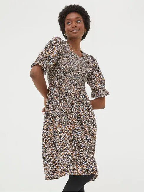 Women Fatface Dresses Multi Dappled Spot Dress