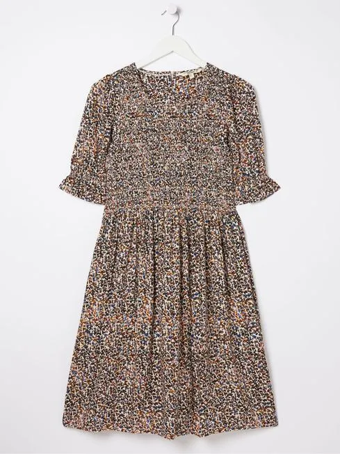 Women Fatface Dresses Multi Dappled Spot Dress Women Fatface Dresses Multi Dappled Spot Dress