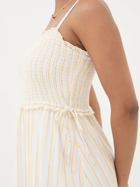 Women Fatface Dresses Yellow Med Moments Stripe Beach Dress Women Fatface Dresses Yellow Med Moments Stripe Beach Dress