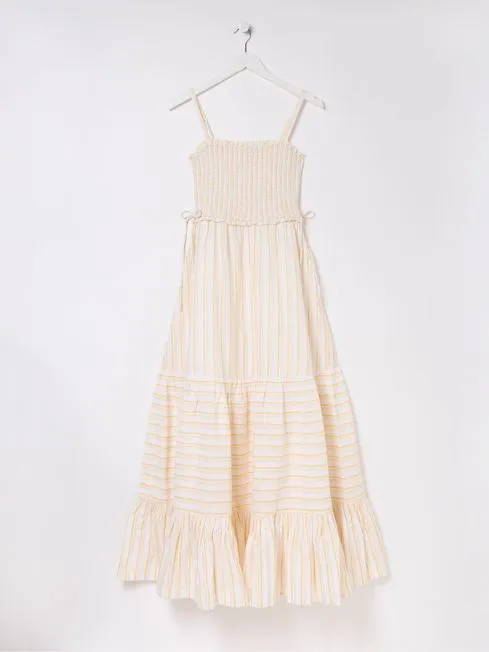 Women Fatface Dresses Yellow Med Moments Stripe Beach Dress Women Fatface Dresses Yellow Med Moments Stripe Beach Dress