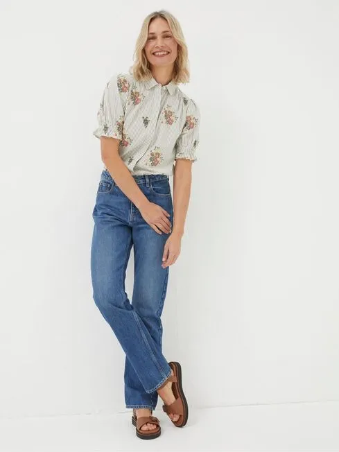 Women Fatface Jeans Blue Sutton Straight Jeans Women Fatface Jeans Blue Sutton Straight Jeans